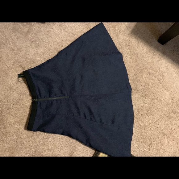 $178 NWT midnight blue Walter Baker Dalton Skirt M - Picture 2 of 13